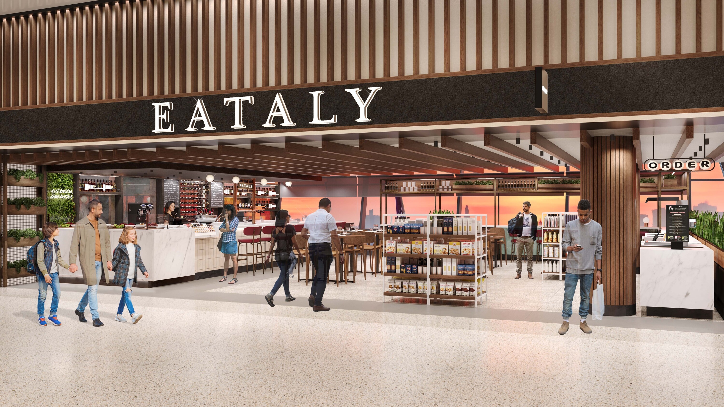 Eataly is opening three new locations inside JFK Airport this year