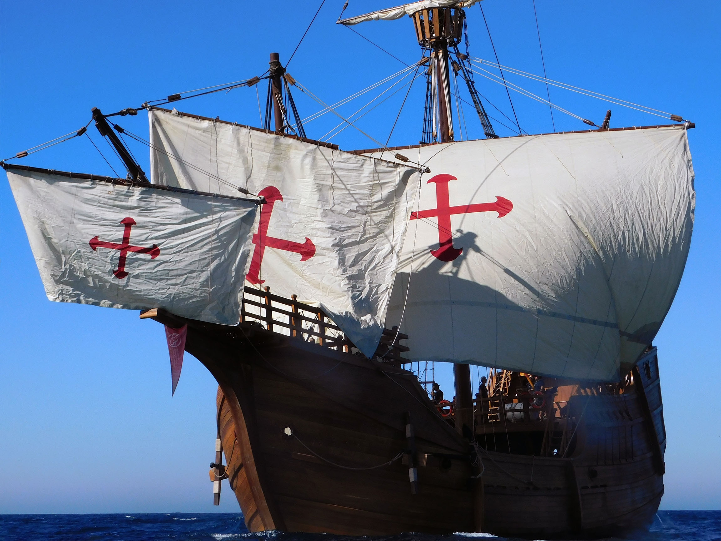 A replica of Christopher Columbus' ship will dock in London later this month