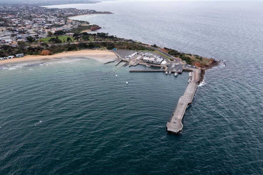 Huge rebuild underway for Fishermans Jetty in Mornington Harbour
