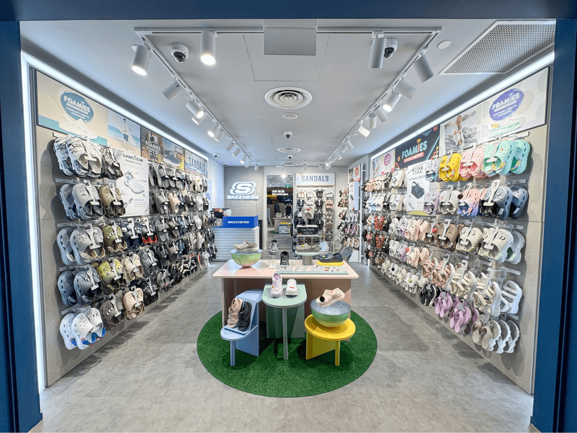 Skechers' first Foamies concept store in Singapore has a customisation zone for personalising your clogs