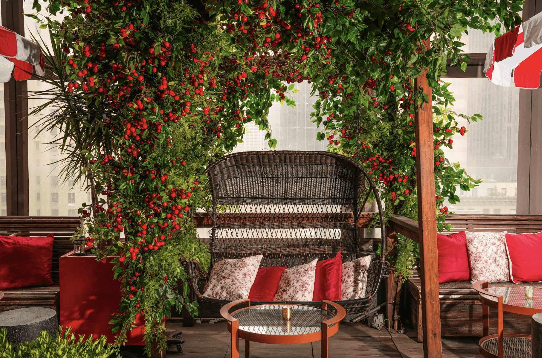 PHD Terrace rooftop bar has transformed into a cherry-soaked summer fantasy
