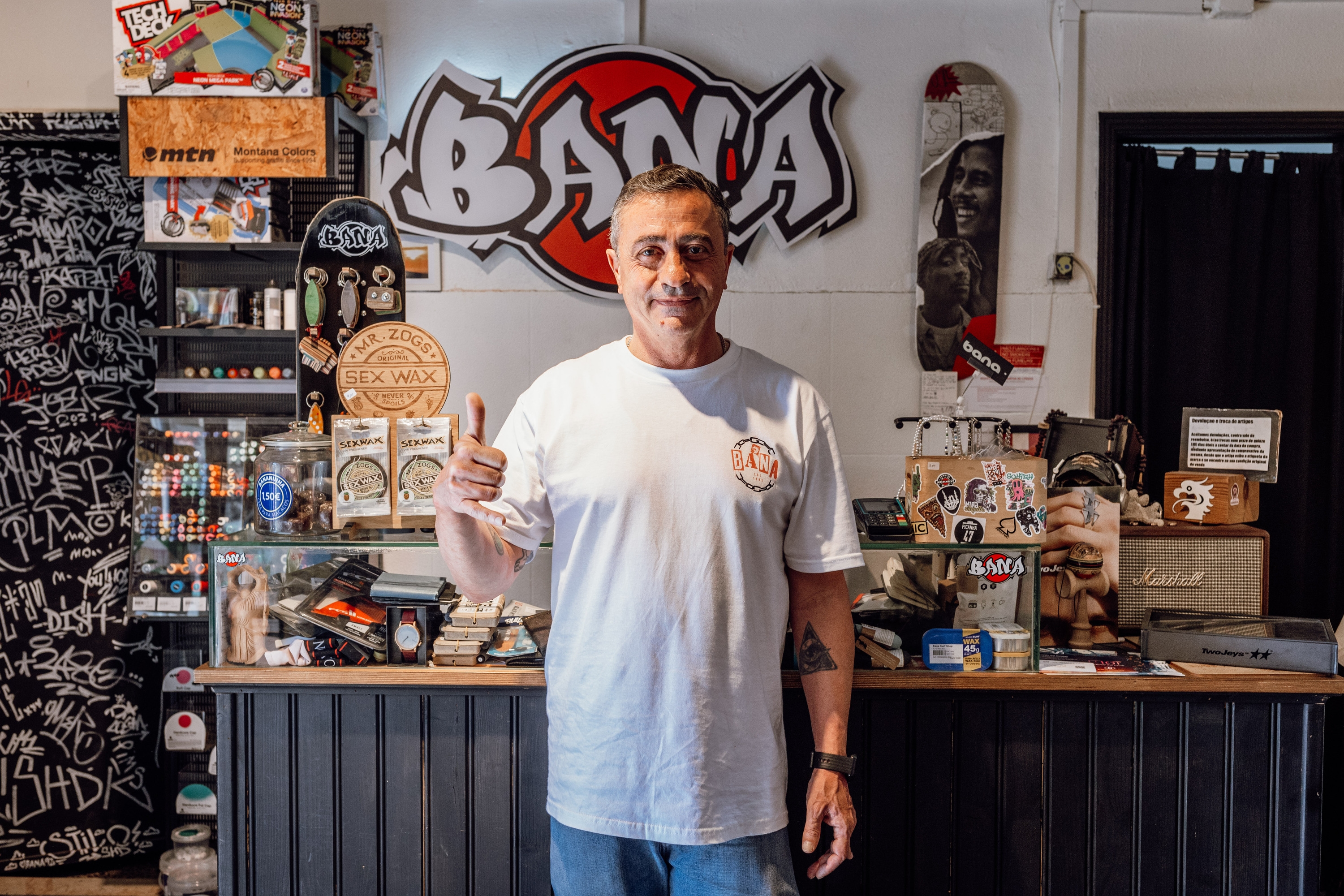 From Cascais to the world: for over 30 years, Bana has been a cornerstone of skate and surf culture