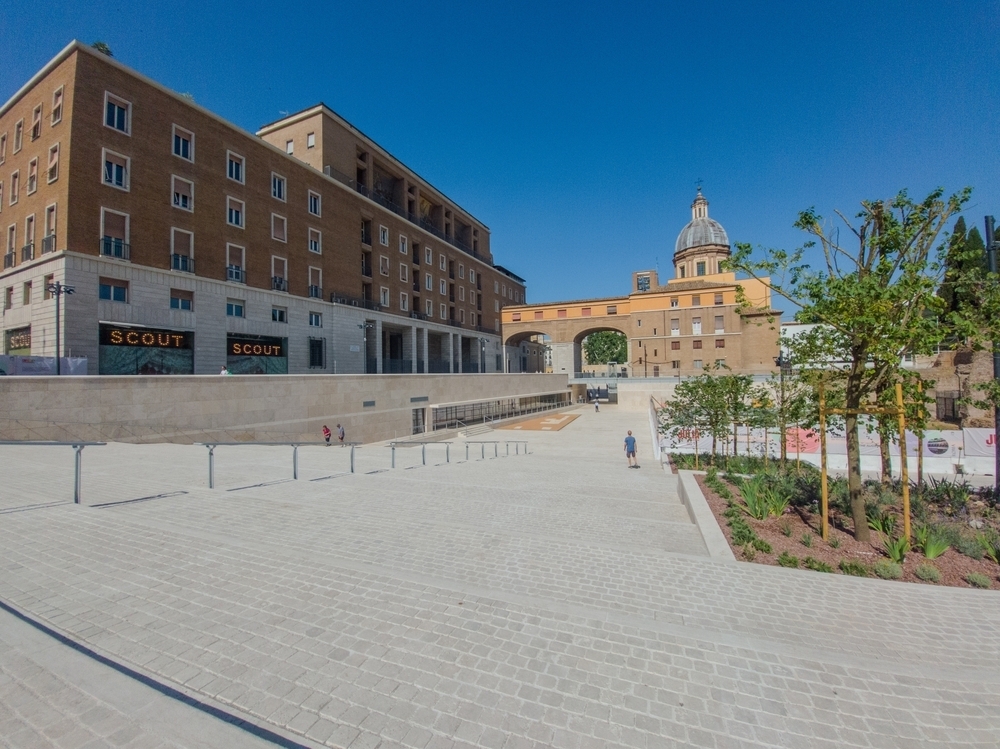 A historic piazza just reopened in Rome after a five-year restoration