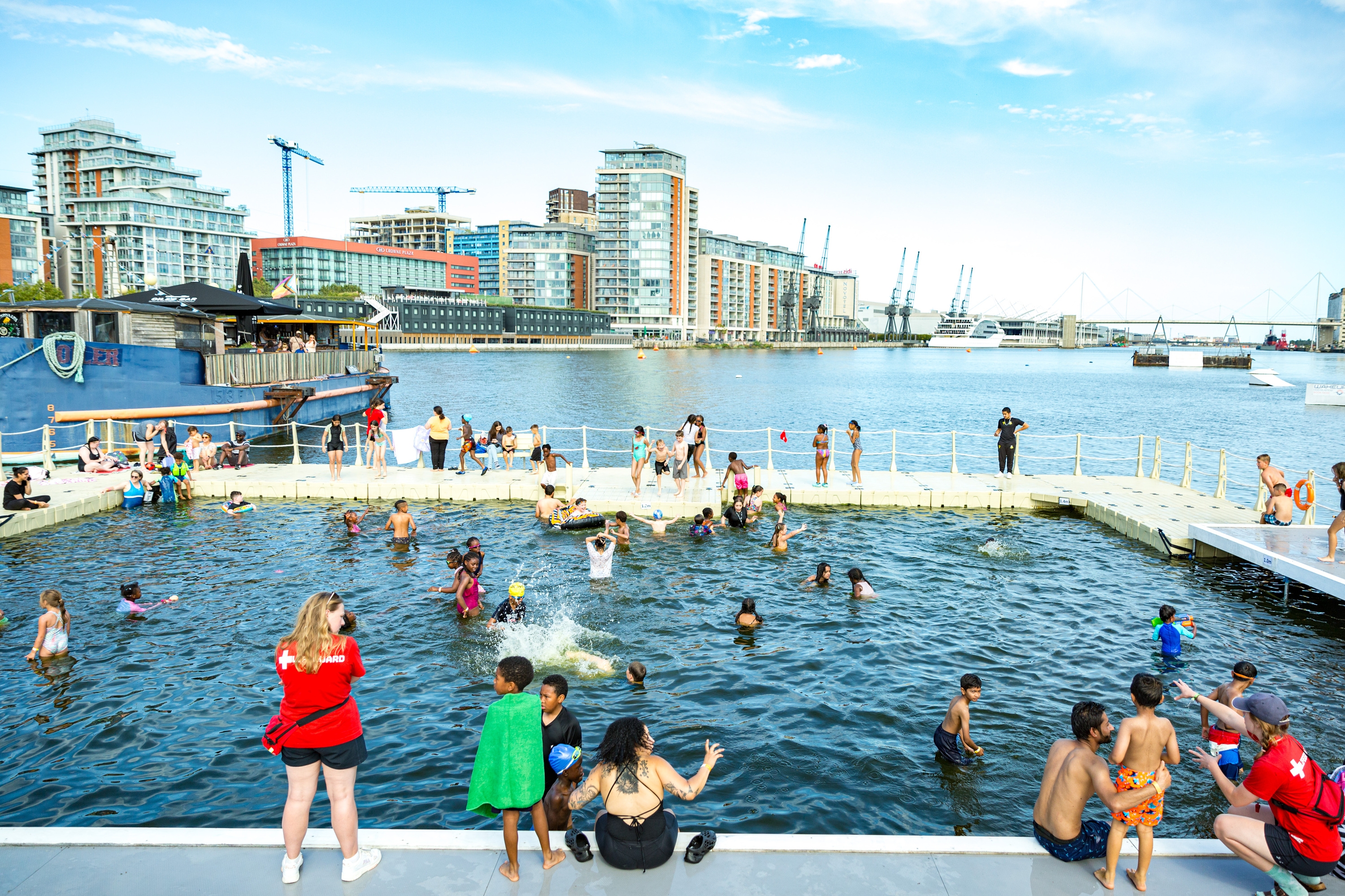 A new free lido will open in east London this summer
