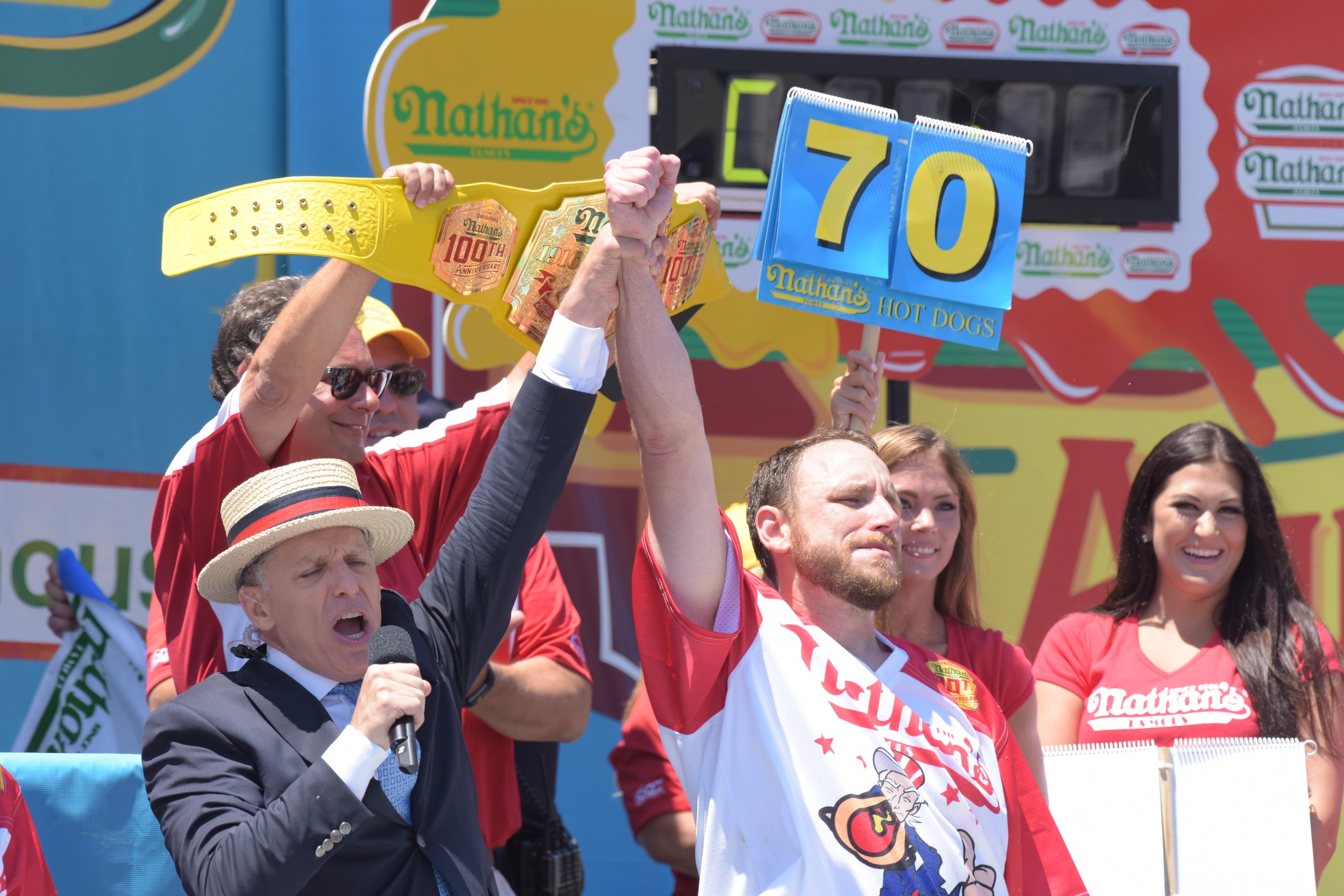 Joey Chestnut will make his grand return to Nathan's Hot Dog Eating Contest this summer after last year's ban