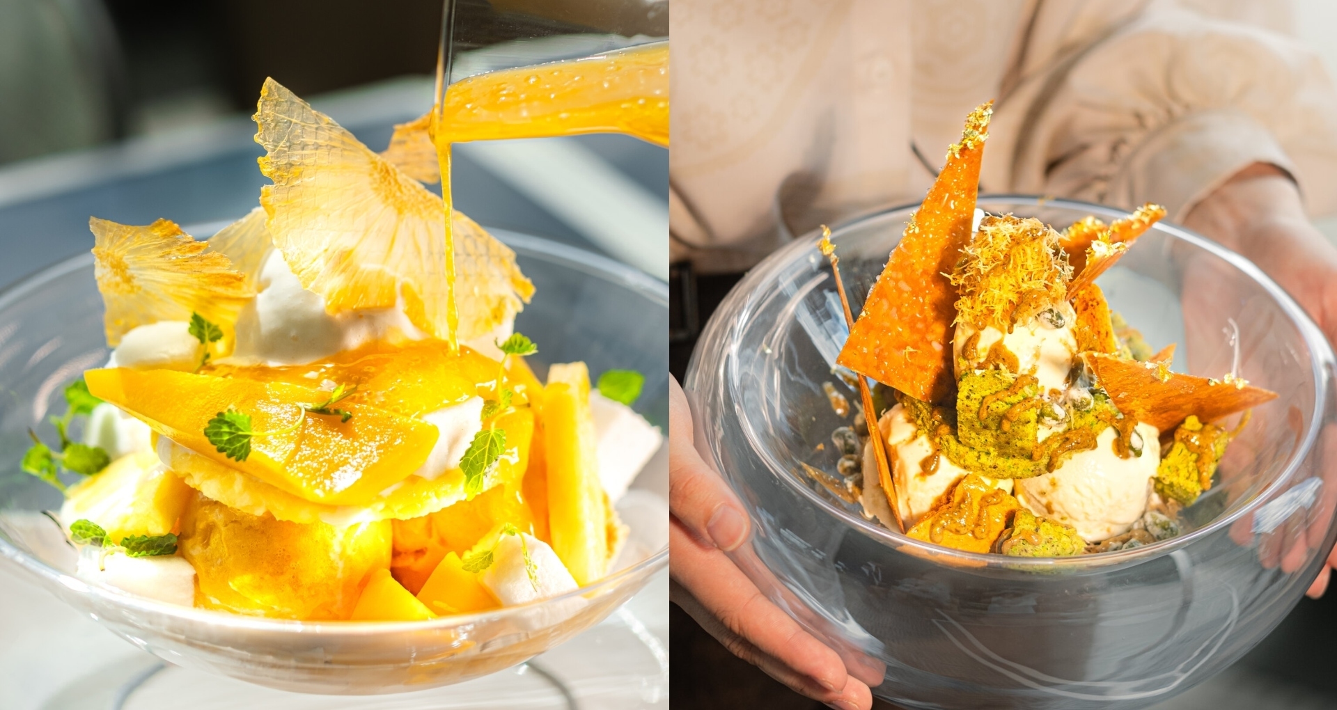 Ice cream creations at The Lobby Lounge
