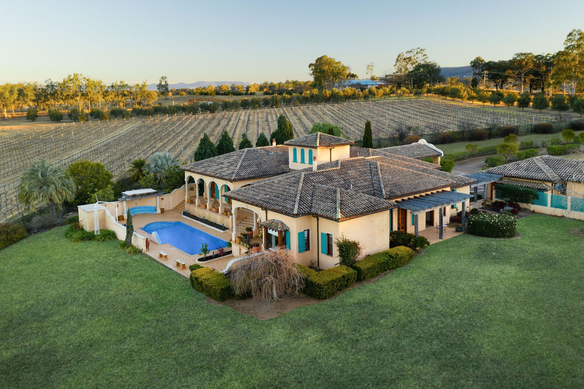 This beautiful, Spanish-style villa is just two hours from Sydney – and sleeps up to 15 guests