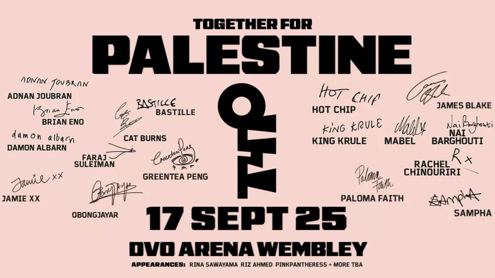 Jamie xx, Damon Albarn, Greentea Peng and many more will perform at Together for Palestine at Wembley Arena: how to get tickets