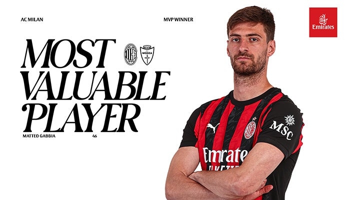 GABBIA IS THE MVP FROM AC MILAN v MONZA