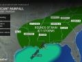 Rain to drench, severe storms to rumble in southern US