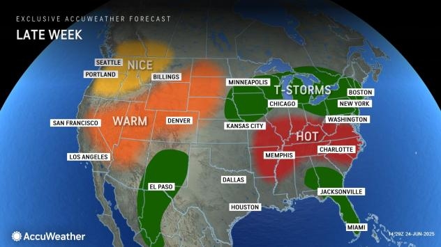 Surge in downpours, thunderstorms coming to southeast US