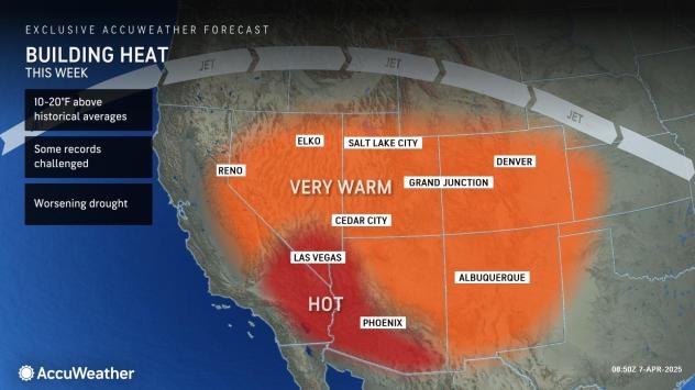 Record-challenging heat to build over Southwest, including over 100 F in Phoenix