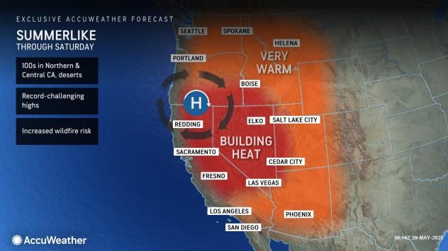 Thunderstorms with flash flood risk to break heat in West