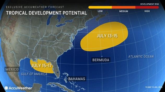 Tropical trouble in the Atlantic may brew into next week