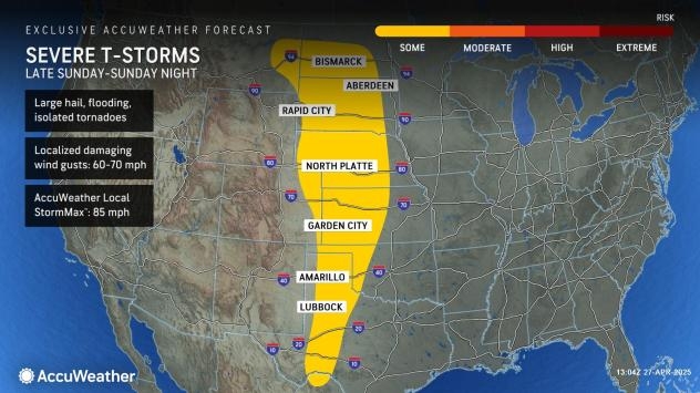Multiday outbreak of severe storms, including large tornadoes, on tap for central US this week