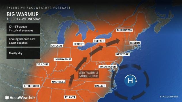 Northeast in the throes of a major warmup, but severe storms lurk