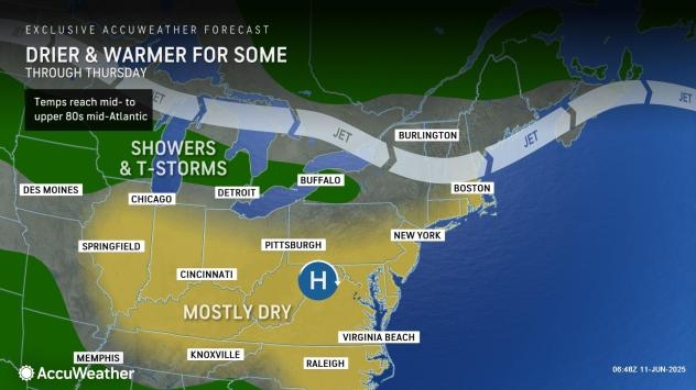 Rain, storms to return to much of Northeast for Father's Day weekend
