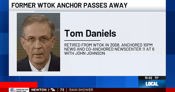Former WTOK Anchor Tom Daniels Dies