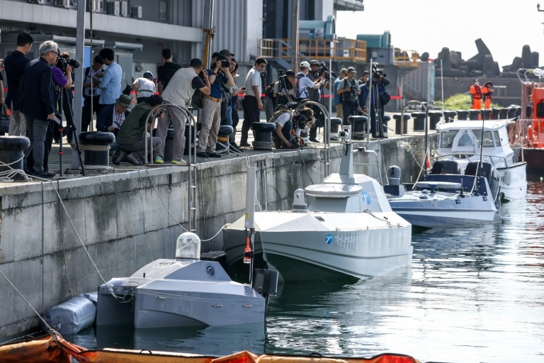 Taiwan tests sea drones as China keeps up military pressure