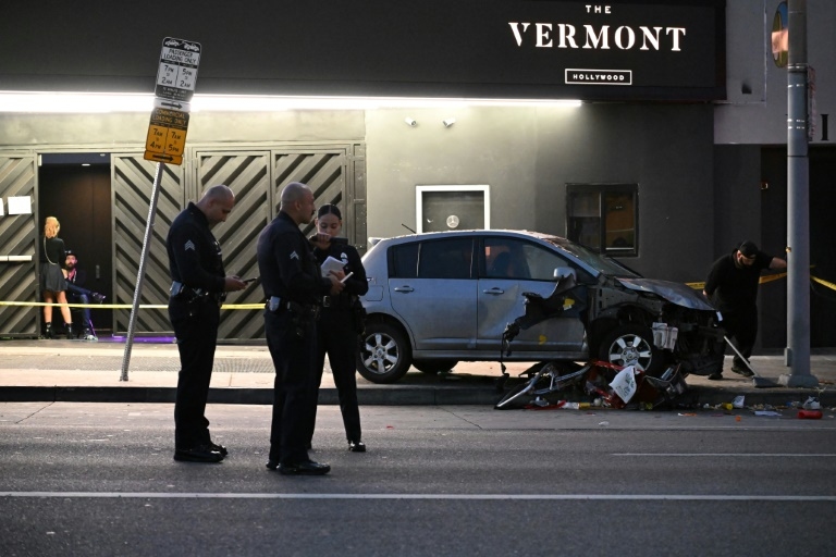 Driver charged after plowing into Los Angeles nightclub crowd, injuring 30
