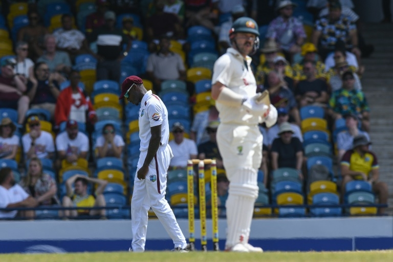 West Indies face daunting chase to win 1st Test against Australia