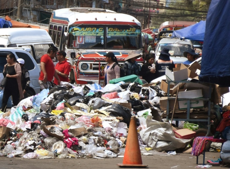 Health concerns swirl as Bolivian city drowns in rubbish