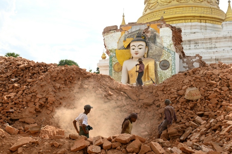 Myanmar marks new year festival mourning quake losses