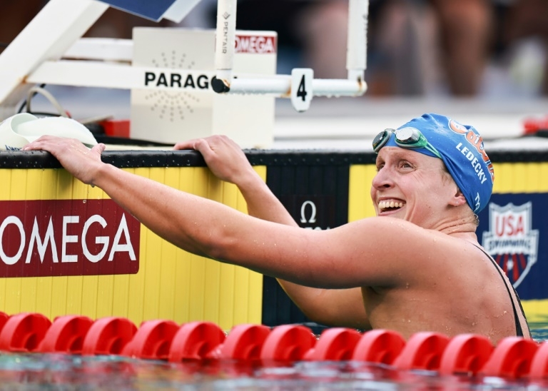 Ledecky wins 800m crown as US swim championships begin