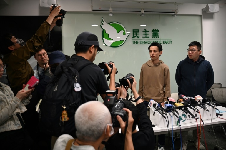 Members of Hong Kong's Democratic Party approve plan to disband