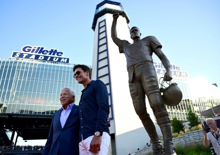 Patriots unveil statue honoring iconic quarterback Tom Brady