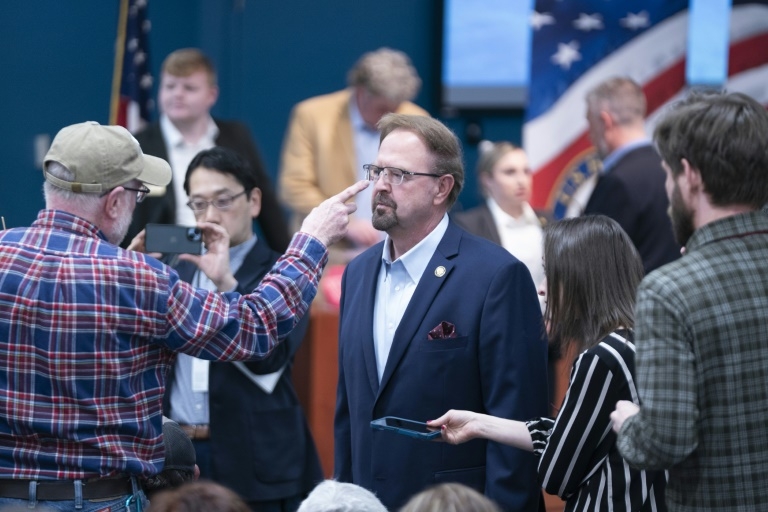 Republicans who back Trump get an earful at raucous town halls