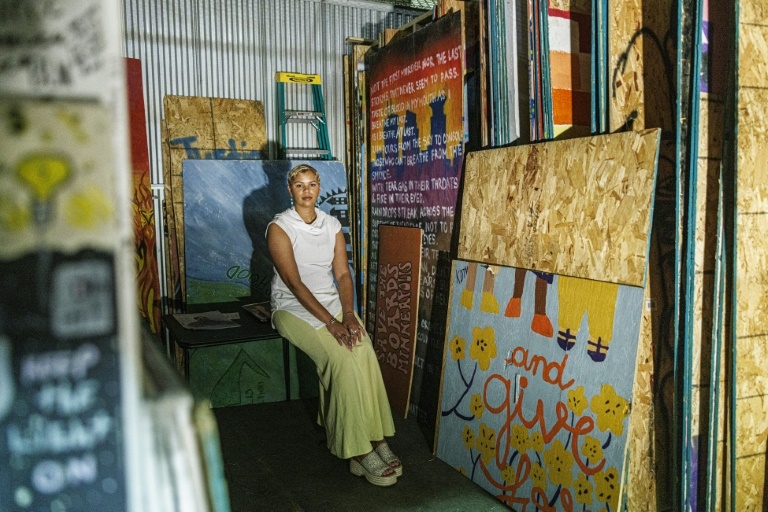 Discarded protest art preserves George Floyd legacy