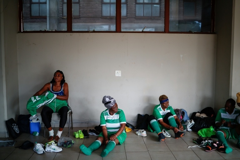 Selfies, goals and cheers at South Africa's grannies World Cup