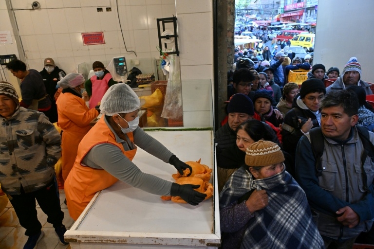 'No rice, no sugar, no eggs': Bolivians despair as economy tanks
