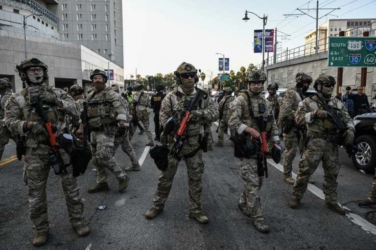 Marines ordered by Trump to LA start deploying