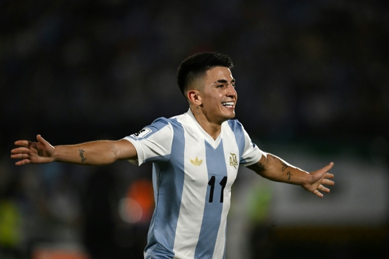 Argentina on brink after Almada strike sinks Uruguay