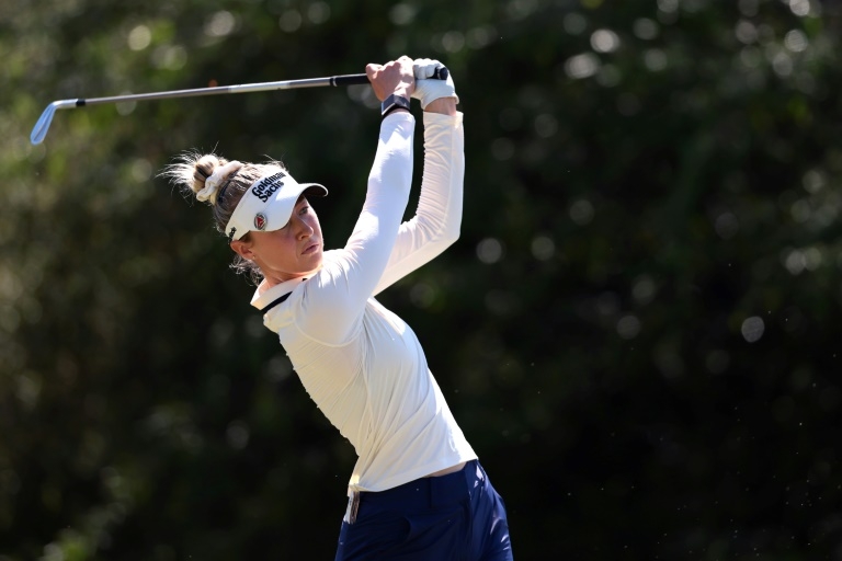 Top-ranked Korda shares LPGA Americas lead in repeat bid