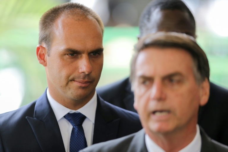 Brazil police quiz Bolsonaro over son's campaign against judge