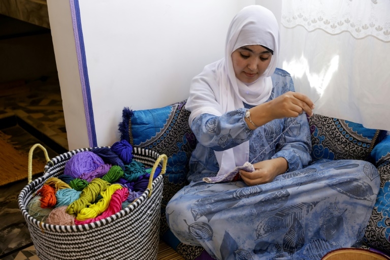 Moroccan women embroider 'art with purpose'