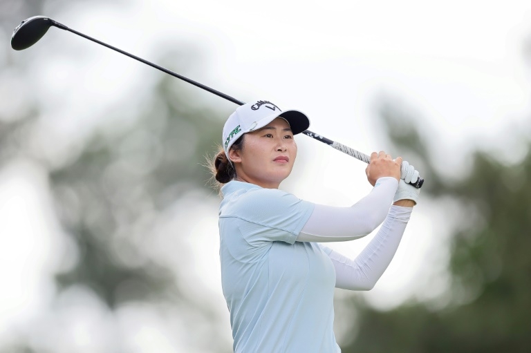 Albatross and closing birdie lift China's Liu to LPGA Chevron lead