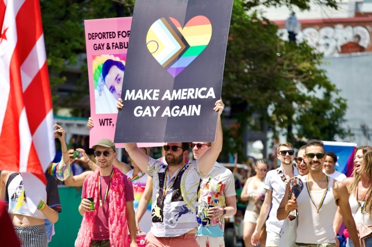 WorldPride March in Washington thumbs nose at Trump