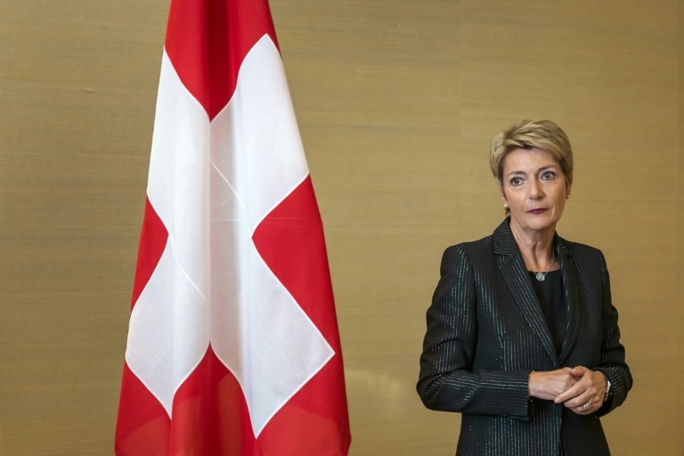 Swiss president rushes to US to avert steep tariffs