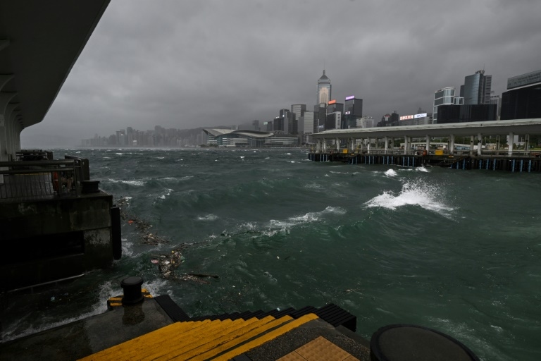 Hong Kong hit by strong winds, heavy rain as Typhoon Wipha skirts past