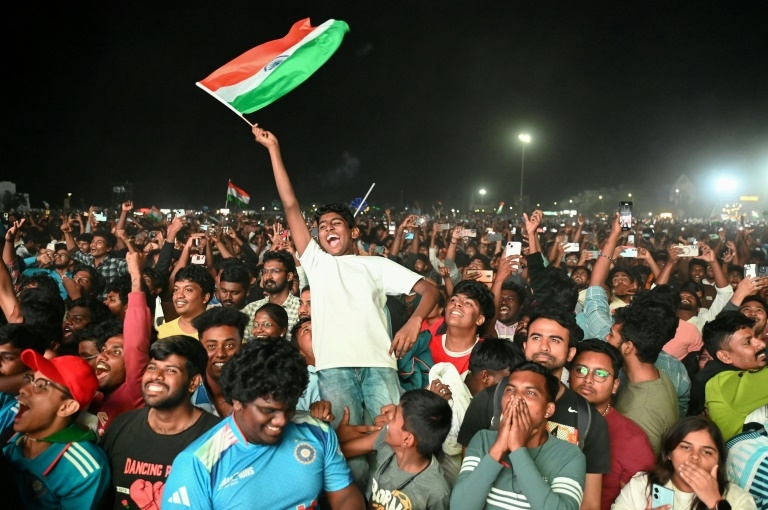 Street celebrations after India win Champions Trophy final