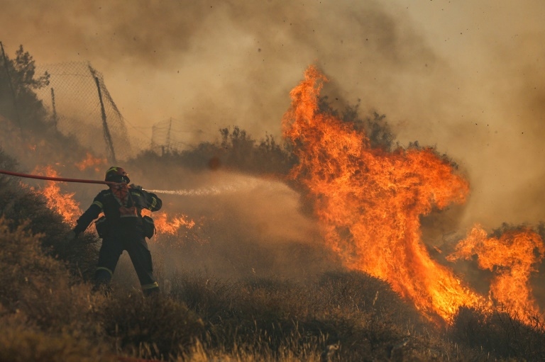 Greece on high alert as heat and wind fuel fire outbreaks