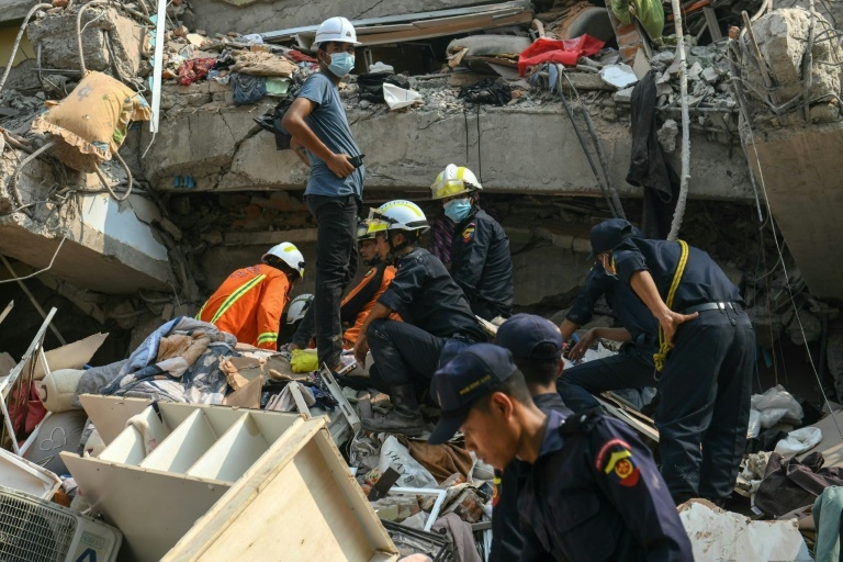 'We need aid': rescuers in quake-hit Myanmar city plead for help