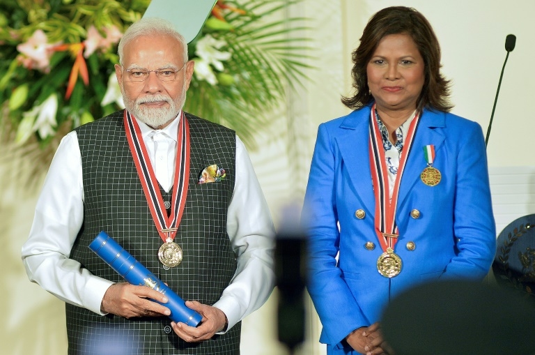 Trinidad and Tobago gives top honor to Indian PM Modi