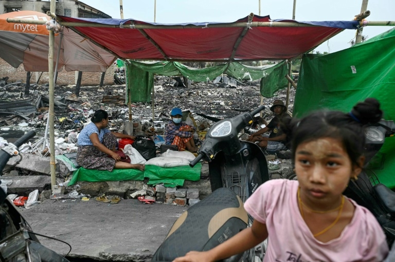 Myanmar marks month of misery since historic quake