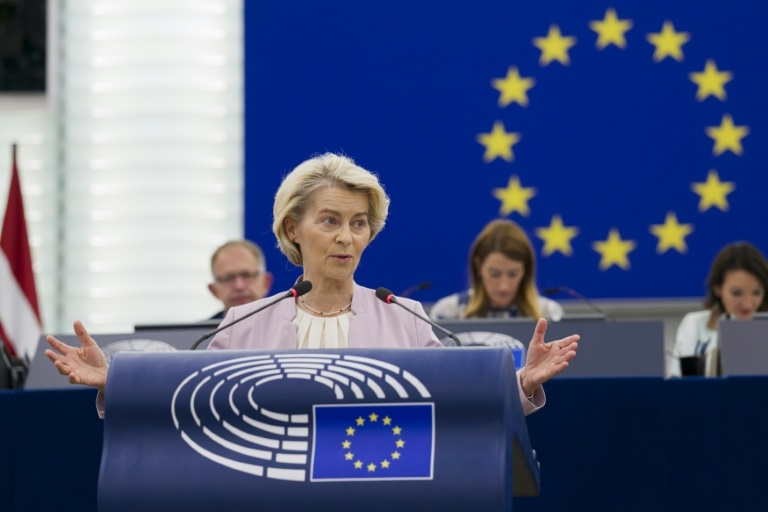 EU chief von der Leyen comfortably survives confidence vote