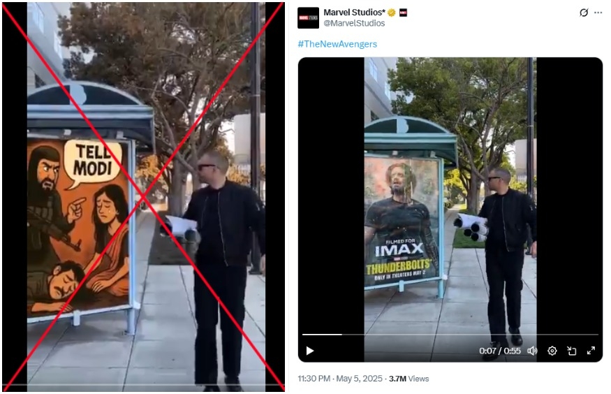 Marvel actor video edited to spread India-Pakistan misinformation